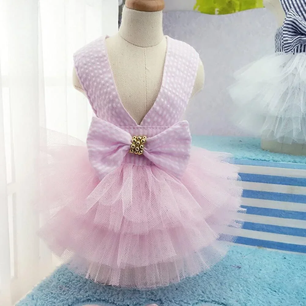 Durable and Elegant Pink Dog Dress for Everyday and Special Occasions